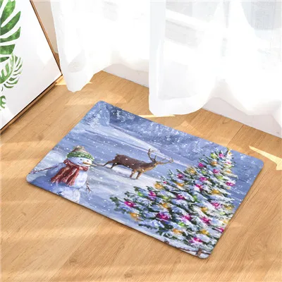 Добро пожаловать коврик с рождественским дизайном Felpudos ванная комната кухня ковер домашний коврик для гостиной ковер Противоскользящий 40x60 см 50x80 см - Цвет: 19