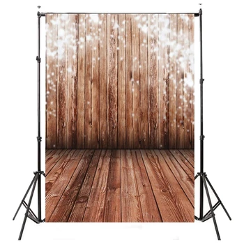 

5x7FT Vinyl Photography Backdrop Photo Background, Brown wood floor