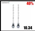 LUOTEEMI Lady Cubic Zirconia Micro Paved Luxury Water Drop Bohemia Dangle Earrings for Women Sexy Dinner Jewelry Accessories