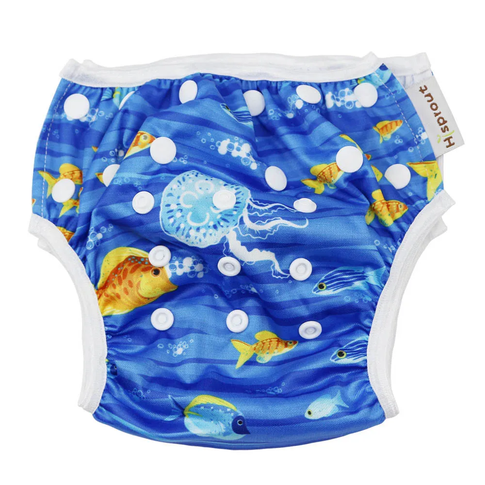 Купальная Одежда для новорожденных, регулируемый купальник, подгузник для маленьких мальчиков и девочек, Летние плавки, трусики для бассейна, подгузники, одежда для плавания