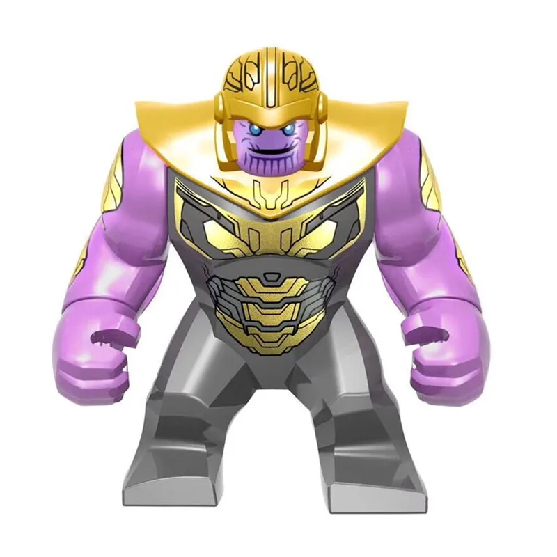 

Single Sale Marvel Avengers Figures Super Heroes Iron Man Spiderman Thanos Model Building Blocks Bricks Toys For Children Gift