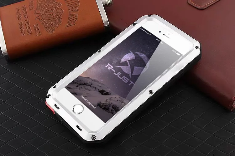Apple iPhone 6 7 Plus X 4S 5S SEケース用アルミメタル防水ショックプルーフDoom Rugged Armorカバーケースfor iP 6 6S 8 Plus