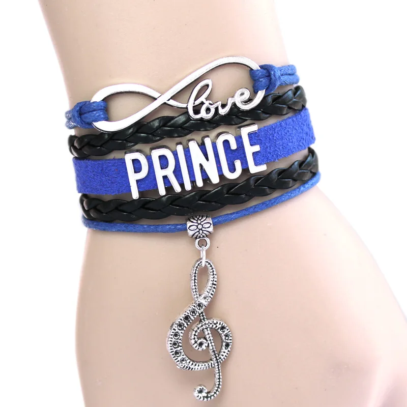 Новое поступление браслет Infinity Love Prince музыкальный с шармами Браслет фиолетовый