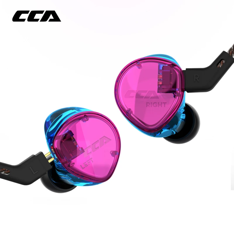 CCA C04 1BA + 1DD Арматура двойной драйвер наушники съемный кабель В Ухо Аудио мониторы