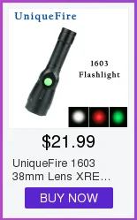 UniqueFire 18650 Батарея перезаряжаемые Flahslight 1501 ИК 850NM светодиодный тактический Инфракрасный фонарик 38 мм выпуклая линза для Охота