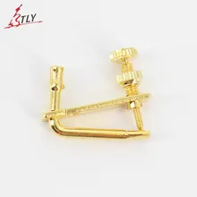 4 шт./лот Золотой тюнер для скрипки Медь покрытие тонкой настройки скрипки крючок для цепей 1/4 1/2 3/4 4/4 скрипка скрипичные принадлежности