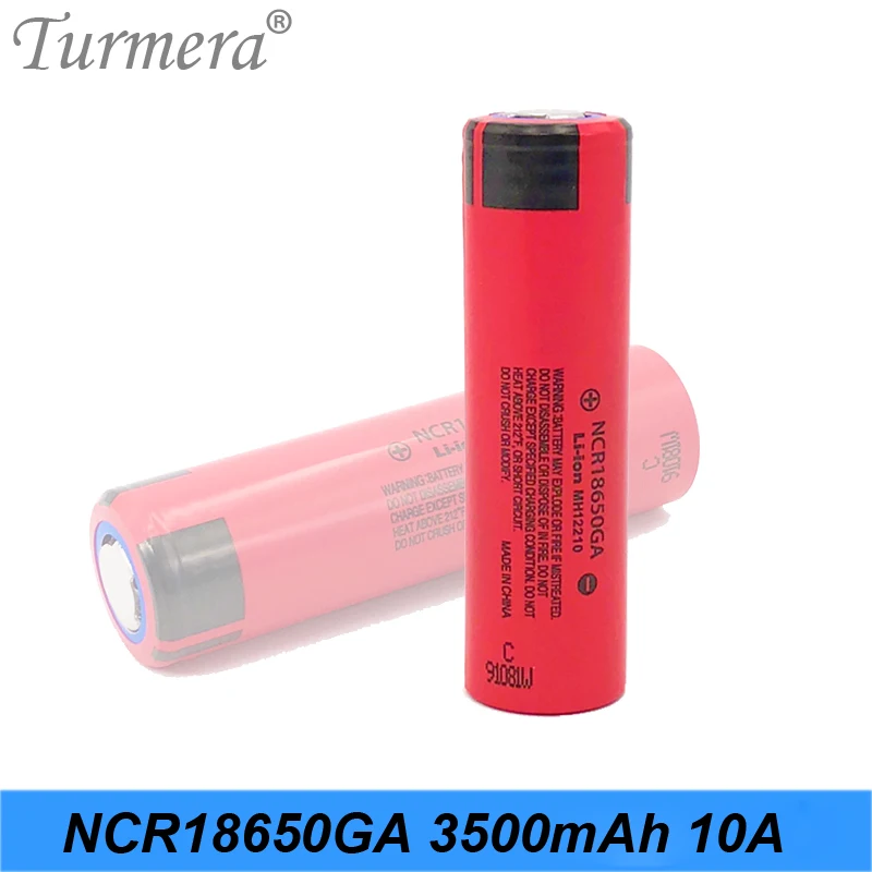 

2019 Original 18650 Battery 3500mah NCR18650GA 10a 3.6V Battery for Panasoniic flashlight bike battery pack use turmera