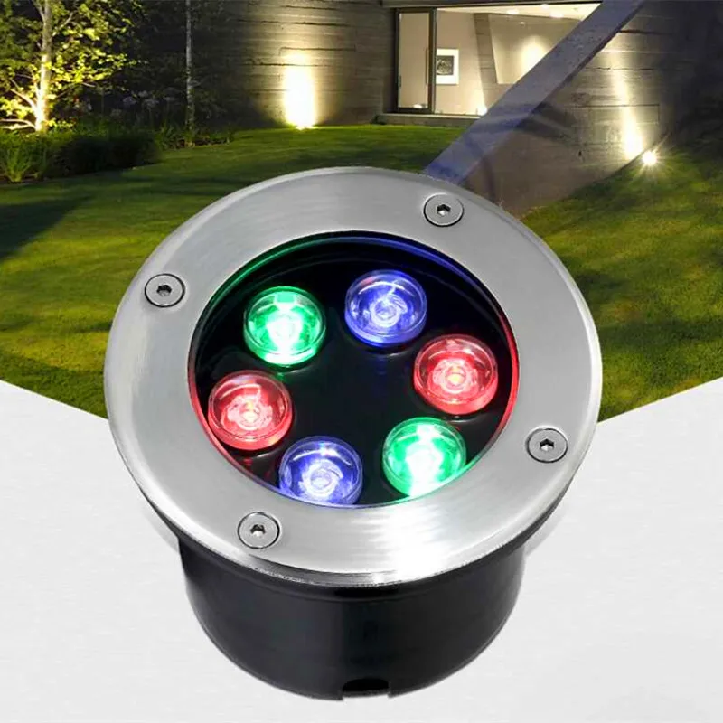 

LED Underground Light 6W DC 12V 110V 220V IP67 Buried Light Mini Outdoor floor light Inground Garden Path Yard Landscape Lamp