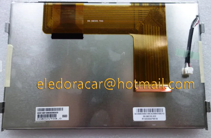 

BRAND NEW Original AUO 8.0Inch LCD display with capacitor touch screen C080VVT03.0 C080VVT03 For car gps
