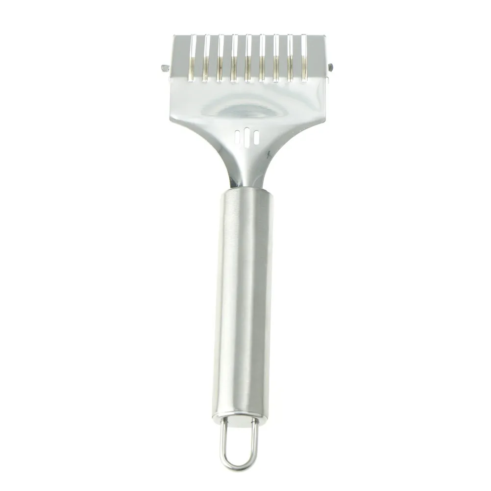 

Stainless Steel Spaghetti Noodle Maker Lattice Roller Docker Dough Cutter Tool Kitchen Helper DIY Dough Cutting Tool