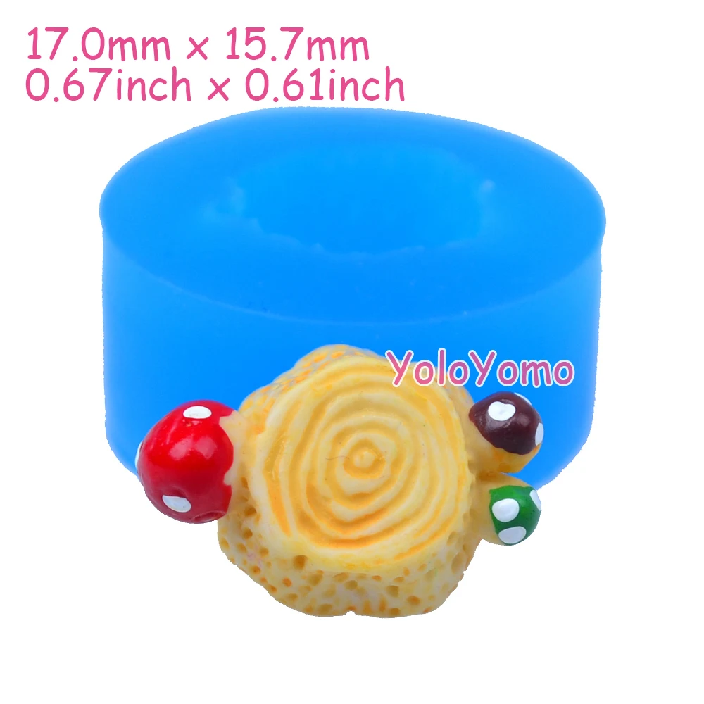 V040YL 17 мм пень с силиконовая форма в виде гриба для Sugarcraft Fondant кукольный домик