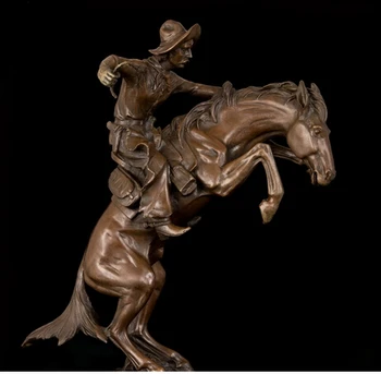 

Copper decoration Fine Buddha Brass Famous amazing statues of bronce sculpture by Frederic Remington painted collector Decor