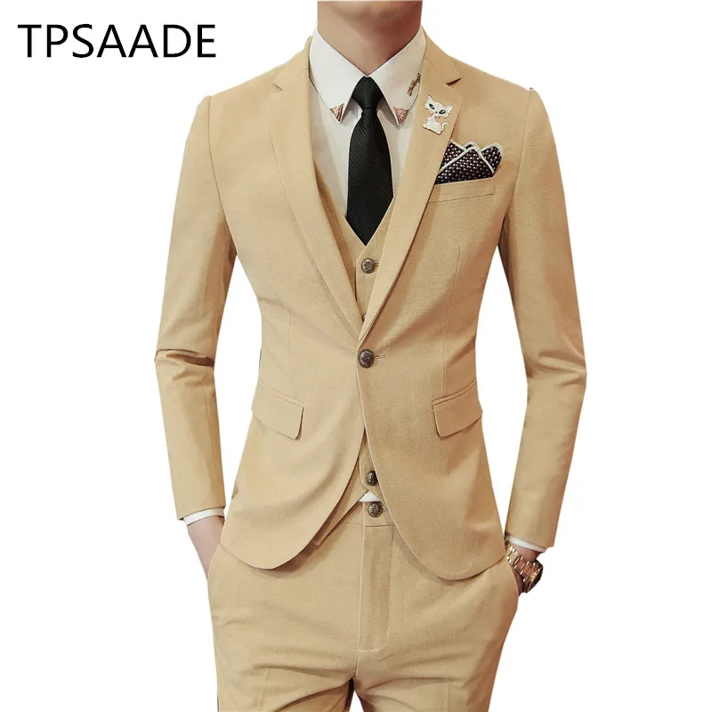 Pure-Color-Men-Suit-Jacket-with-Pants-and-Vest-Slim-Design-Men-Dress-3-Piece-Set (1)