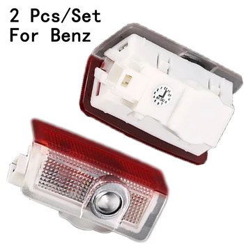 

3W Lens Only LED Courtesy Ghost Shadow Projetor Weclome Lamp With Logo For Benz GLK/X204/W169/W168/W245 2Pcs/Set