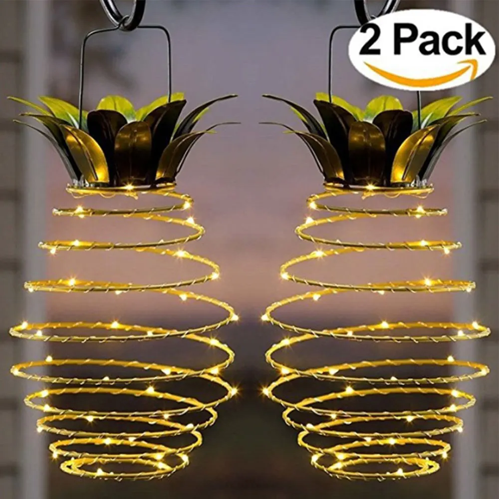 2 шт. Солнечный садовый светильник LED медный провод ананас Haning огни