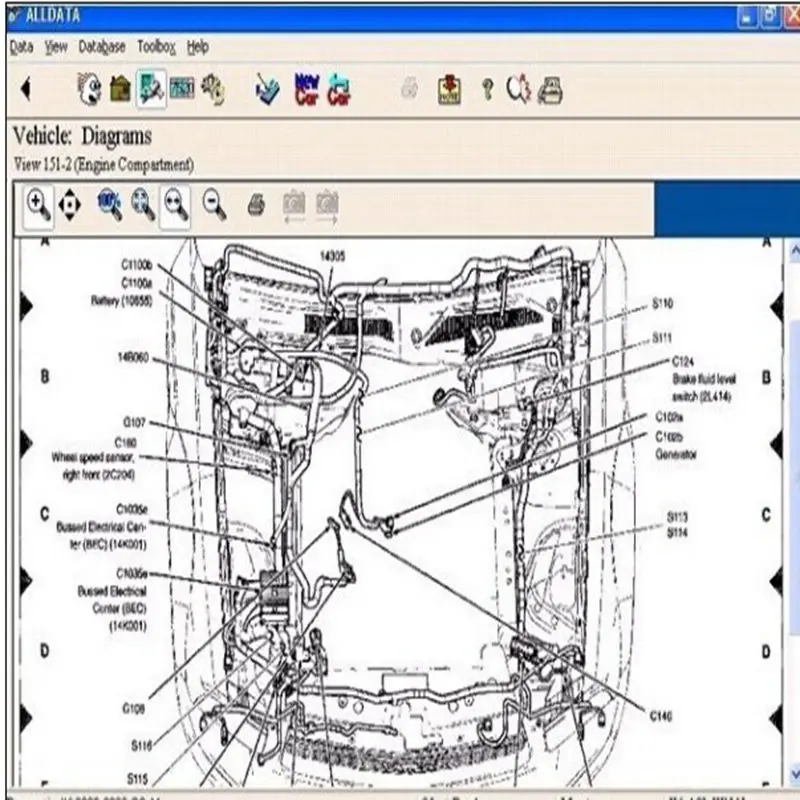 Rcobd автосервис программного обеспечения Alldata v10.53 все данные с mitchll программного обеспечения ремонт автомобилей данных установлен в CF-19