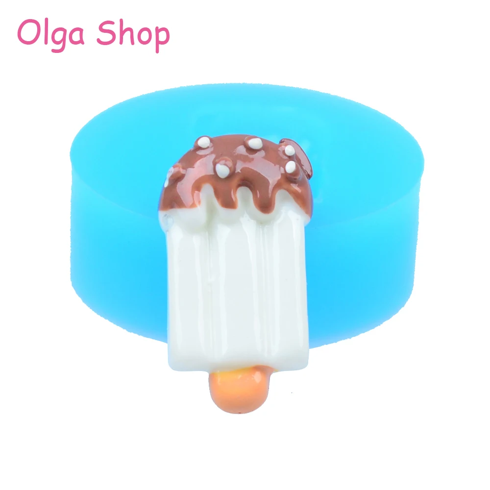 

XYL081 23.2mm Ice Cream Bar / Popsicle Silicone Mold for Fondant Cake Decoration, Polymer Clay, Chocolate, Resin, Cookie Biscuit