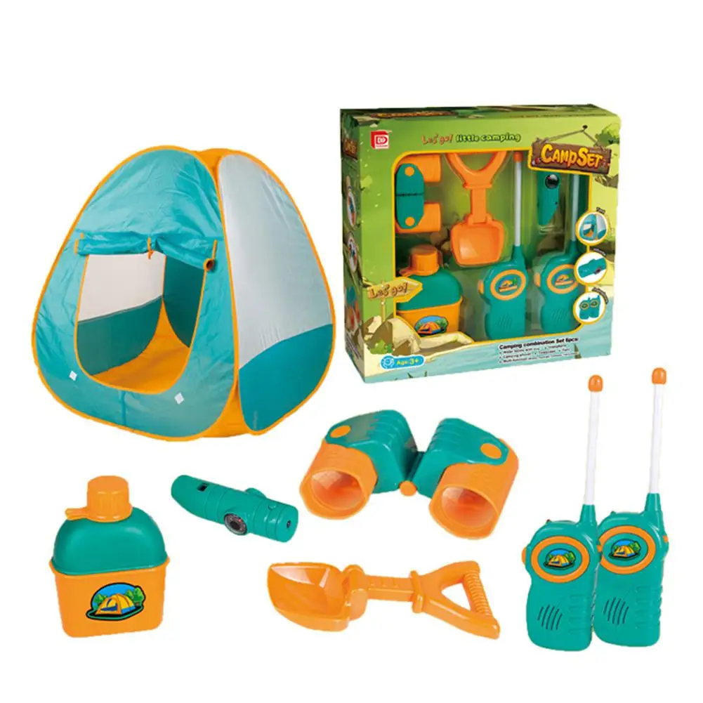 

LeadingStar Pretend Play 7-Piece Camp Set with Tent for Kid Ages 3 and Up