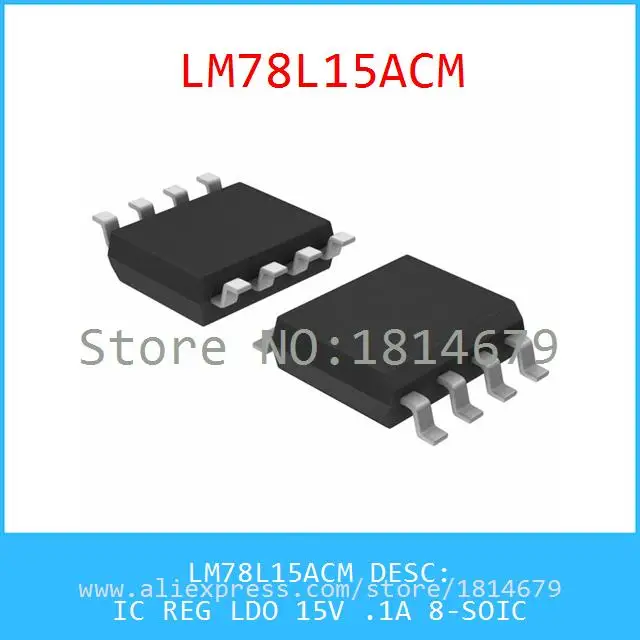Бесплатная Доставка 5 Шт./лот LM78L15ACM IC REG LDO 15 В. 1A 8-SOIC 78L15 LM78L15 |