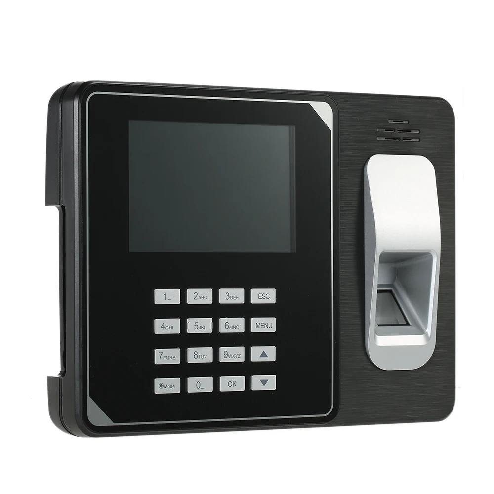 Биометрический отпечаток пальца машина для регистрации паролей работник проверка-в рекордер TCP/IP 4," TFT ЖК-экран часы-Регистратор посещений