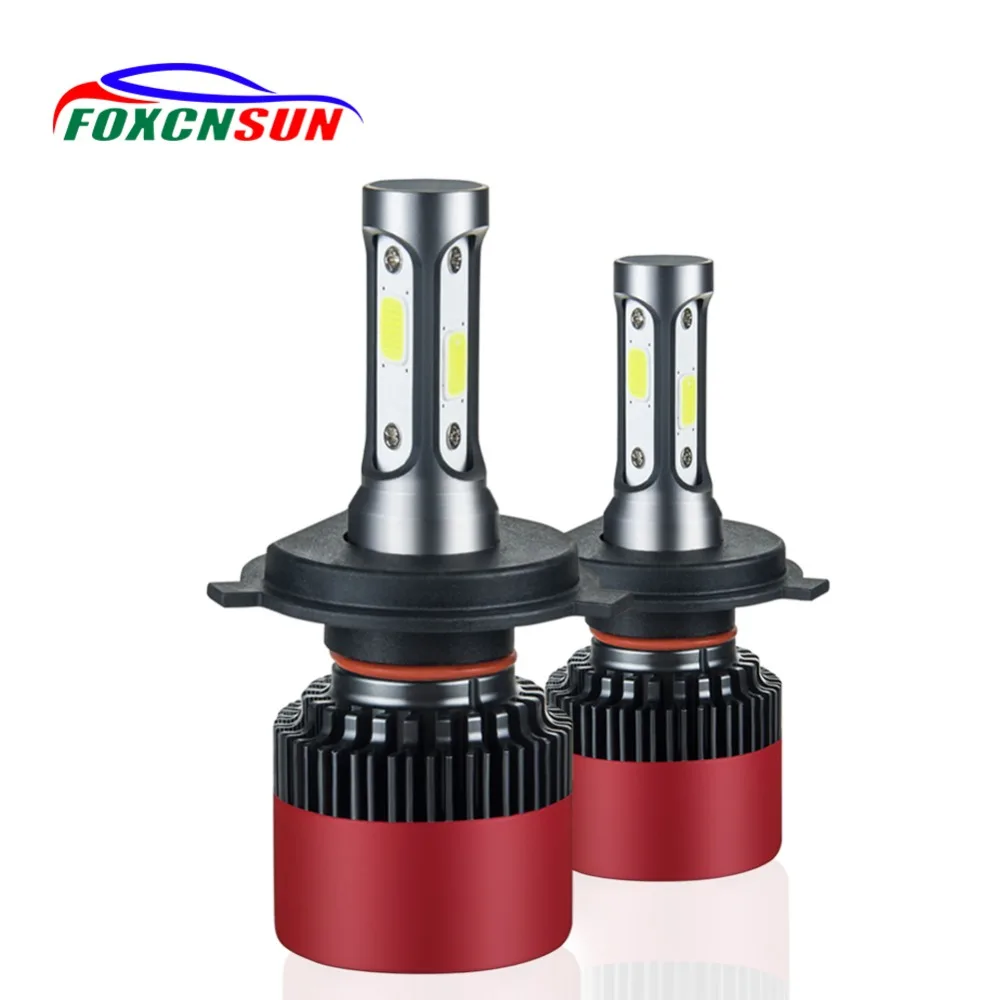 

Foxcnsun LED H7 H4 LED Car Hi Lo beam auto headlight H1 H3 H11 H8 H9 9005 9006 ampoule 72W 3 sides COB Chip 8000LM HB3 HB4 12V