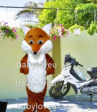New brown fox mascot costume fursuit halloween costumes party costume dinosaurs fancy dress christmas gift
