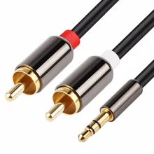 JCKEL Cable RCA 3.5 Jack to 2 RCA Aux Adapter Audio Stereo Cord Connector for Edifer Car Home Theater DVD VCD iPhone Headphones JCKEL Cable RCA 3.5 Jack to 2 RCA Aux Adapter Audio Stereo Cord Connector for Edifer Car Home Theater DVD VCD iPhone Headphones