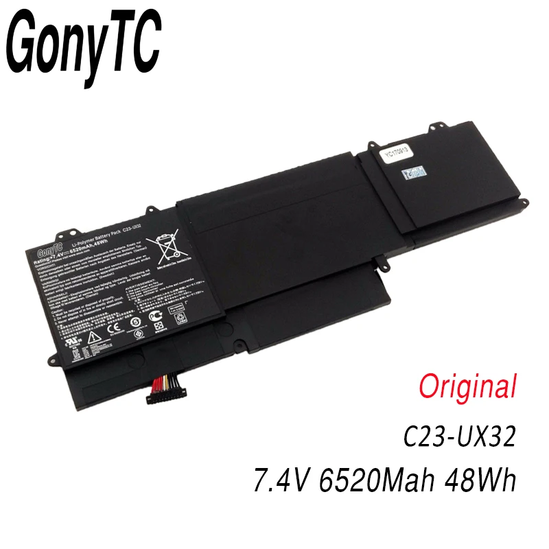 Original New C23-UX32 Laptop Battery for ASUS VivoBook U38N U38N-C4004H ZenBook UX32 UX32A UX32VD UX32LA 7.4V 6520mAh Genuine Original New C23-UX32 Laptop Battery for ASUS VivoBook U38N U38N-C4004H ZenBook UX32 UX32A UX32VD UX32LA 7.4V 6520mAh Genuine