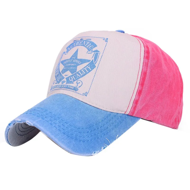 

OutdoorHiking Unisex Men Women Adjustable Letter Print Polo Hats Star Partten Ball Cap