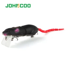 JOHNCOO 1 шт. 3D глаза жесткий Мышь приманки 80 мм 15,5 г Мышь рыболовные приманки суб-приманка Мышь bionic раздел кальмар искусственные приманки