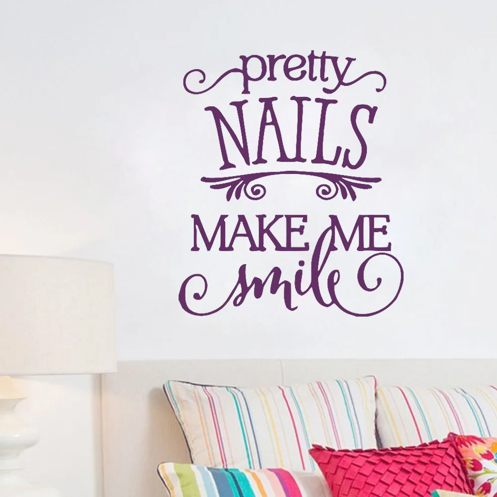 Manicure Pedicure Wall Decal Art Beauty Hair Salon Nail Stylist ...