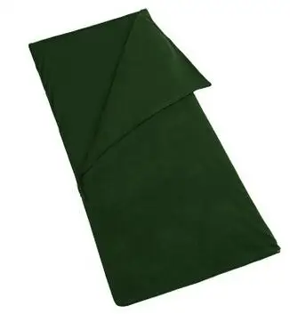 Открытый кемпинг спальный мешок из флиса Многофункциональный внутренний спальные мешки AT6109 - Цвет: Зеленый