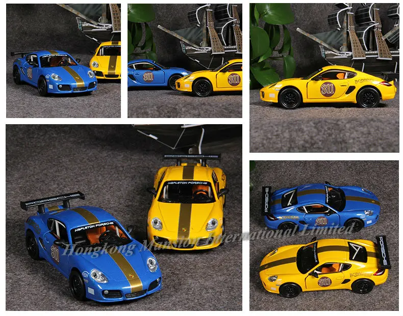 132 Diecast Car Model For ThePorsche Cayman Race (8)