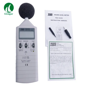 

TES-1351B Digital Sound Level Meter Noise Meter Frequency Range 31.5Hz to 8KHz