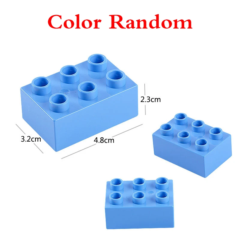 Single Sale Large Particle Diy Building Block Accessories Colorful Base Plate Compatible with LegoING  Duplo Toys For Baby Gift (5)
