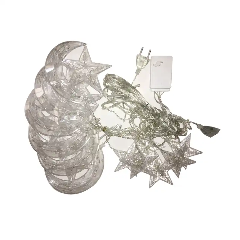 2.5M 138LED Christmas Stars Moon Garland Curtain Background Lights