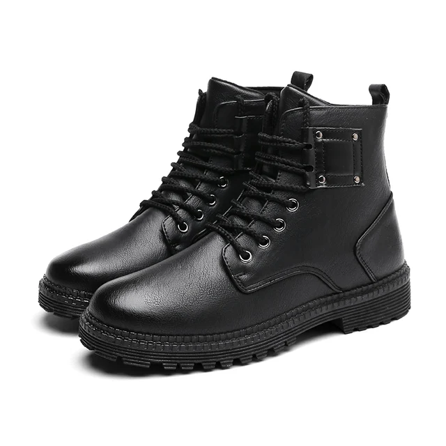 Autumn Men's Boots Size 39 44 Gentleman Style Casual Fashion High Cut ...