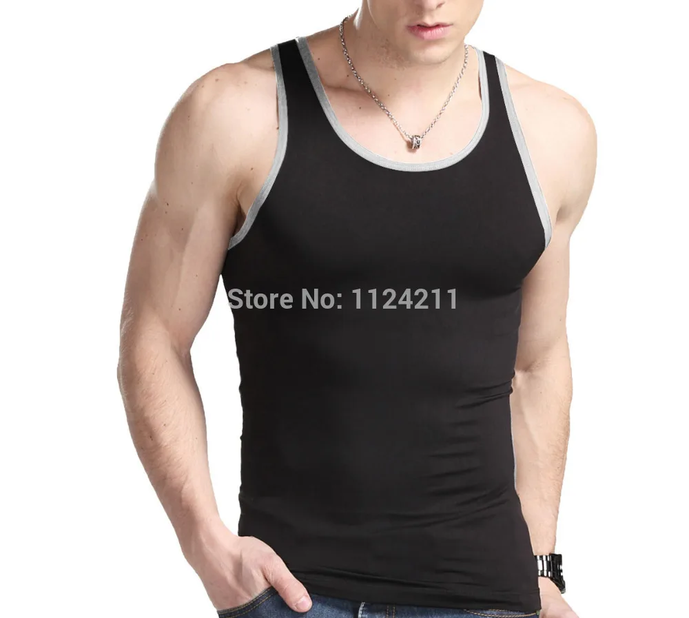 Mens black singlets Clearance