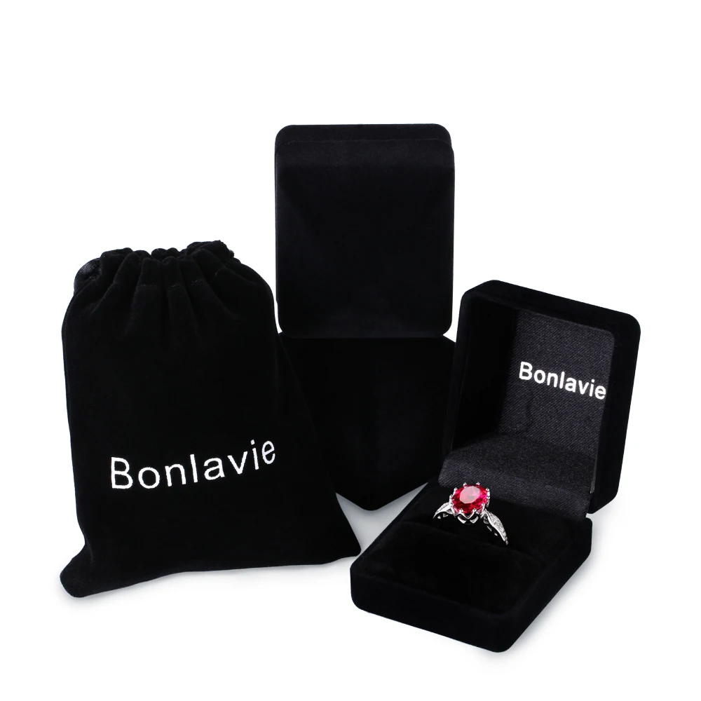 BONLAVIE классический овальный карат натуральный красный рубиновый камень для