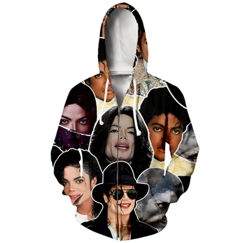 

PLstar Cosmos Drop Shipping Funny Michael Jackson Face Collage 3D Print Fashion Hoodies Women/Men's Casual Hooded Sweatshirt