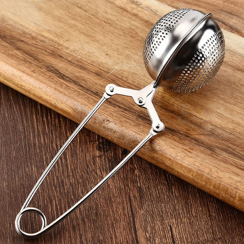 Stainless Steel Tea Infuser Mesh Tea Strainer Reusable Tea Ball Filter with Handle Loose Leaf Herb Puer Tea Accessories (6)