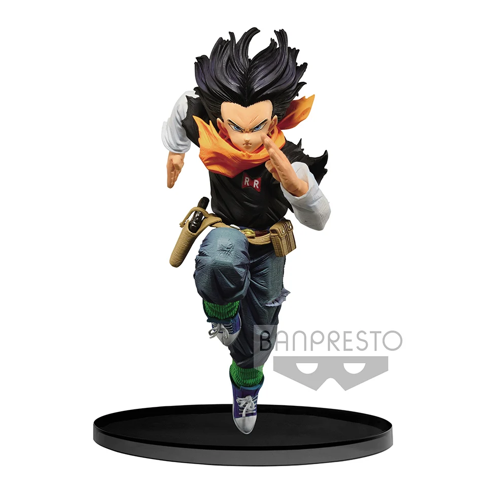 Tronzo Оригинальные фигурки Dragon Ball Banpresto Broly Goku Vegeta Gogeta Zamasu ПВХ Фигурки игрушки Супер Saiyan Фигурки игрушки - Цвет: BWFC2 No.17