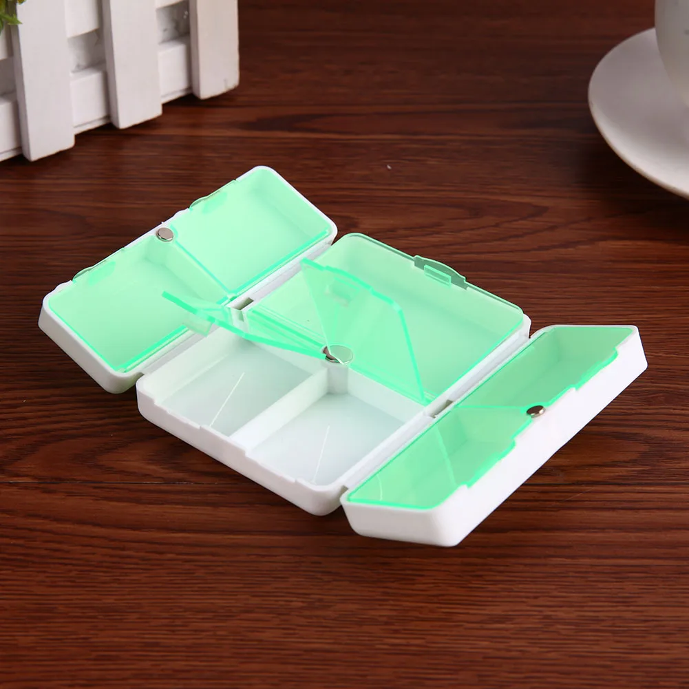 7 days Foldable Pill Box Mini Container Drug Tablet Storage Travel Case