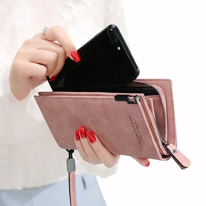 

Brand Women Wallets Fashion Lady Wristlet Handbags Long Money Bag Zipper Coin Purse Cards Id Holder Clutch Woman Wallet Burse