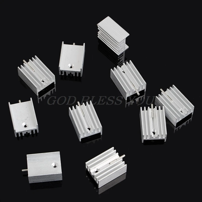 

10PCS Aluminum Heatsink Transistor Radiator With Needle For Transistors TO220