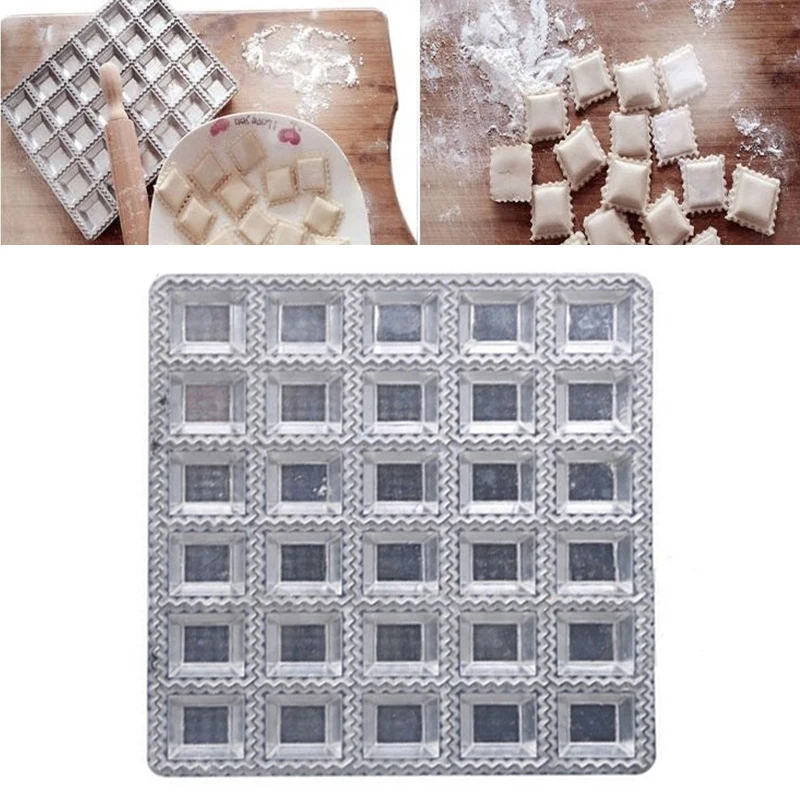Ravioli Maker Gadgets Fast Press Pasta Silver Dumpling Mold Kitchen Tool