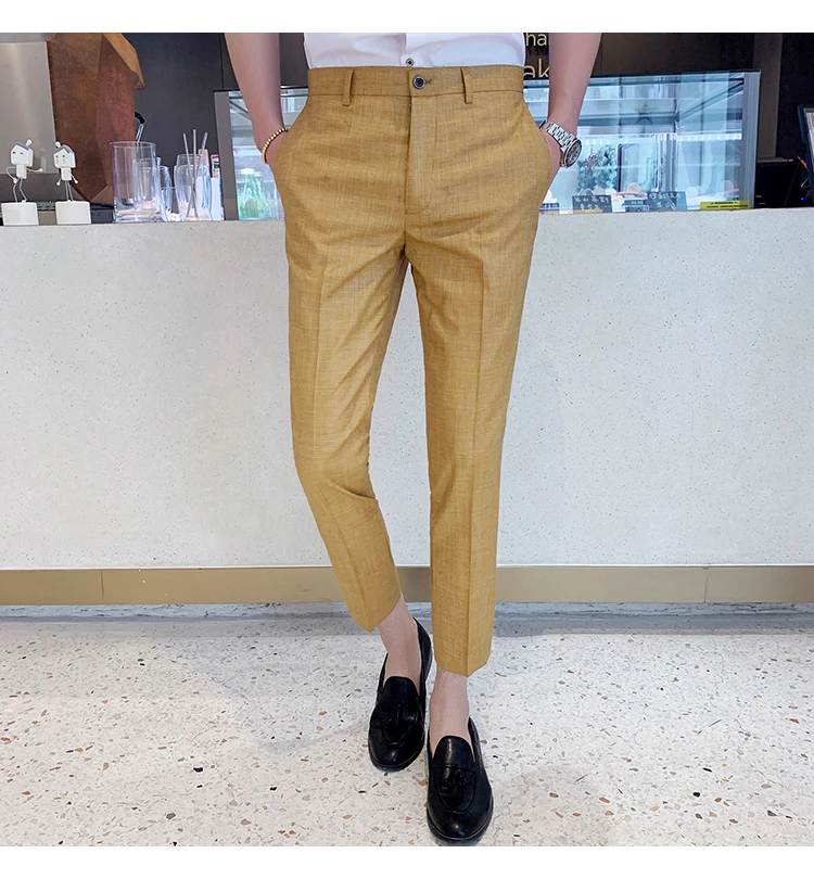 Pantalon vestir slim fit hombre Clearance