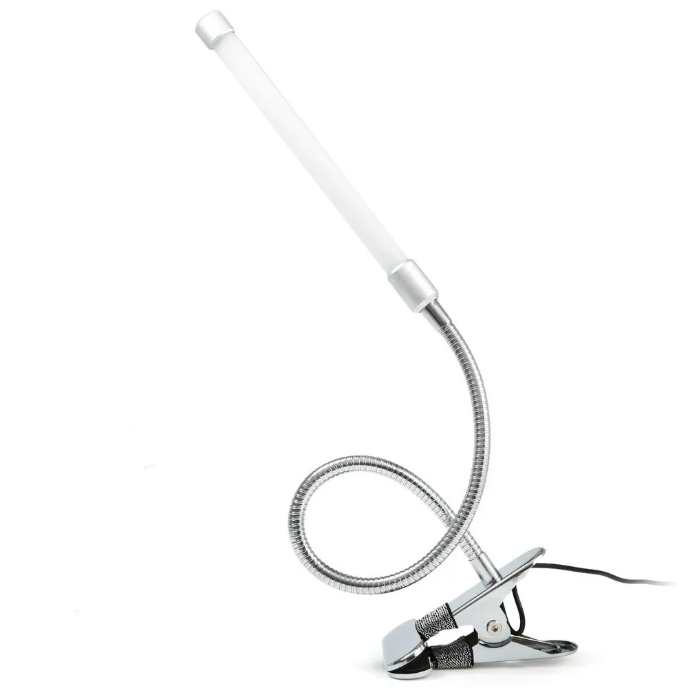

Eye Protect USB LED Table Lamp Study Desk Lamp Clamp Clip Light Office Stepless Dimmable Bendable Push Button Switch Control