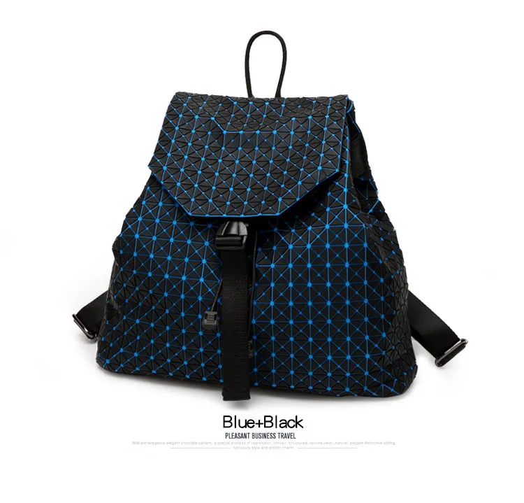 Lasen bag 2017 BaoBao Silica gel backpack female Fashion Girl Daily backpack Geometry Package Sequins Folding Travel Bags (16)