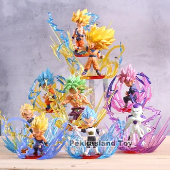 

Dragon Ball Super BURST World Collectable Figure WCF Super Saiyan Blue Rose Son Goku Gohan Vegeta Freeza Broly 9pcs/set